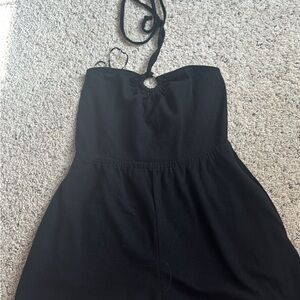 Black Halter Neck Romper